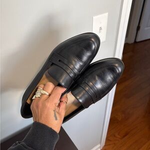 Clarks Black Leather Heels